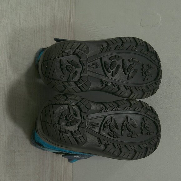 The North Face Toddler Alpenglow II Blue Suede Waterproof Snow Winter boots SZ 7 - Picture 8 of 11